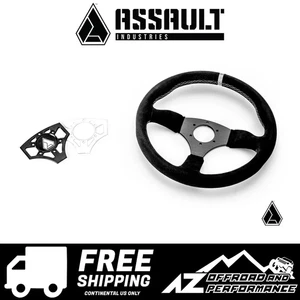 Assault Industries 350R Suede Steering Wheel - Universal ( Raw Color Plate ) - Picture 1 of 5
