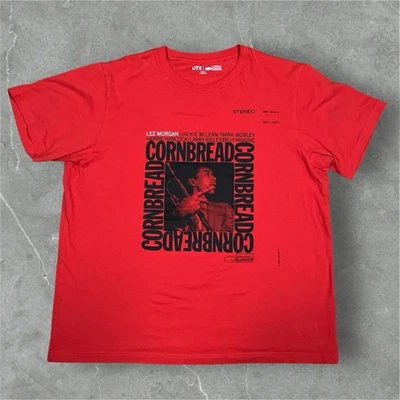 Мужская футболка Blue Note Records Lee Morgan Cornbread Jazz Uniqlo альбом оранжевая XL - Изображение 1 из 4