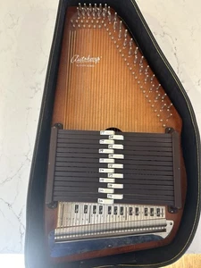 Vtg Oscar Schmidt Autoharp 15 EBH w/ Case, Manual & Tuning Tool – Works, Read - Picture 1 of 18