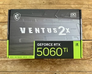 MSI GeForce RTX 5060 Ti 16GB VENTUS 2X OC PLUS Graphics Cards New - Picture 1 of 3
