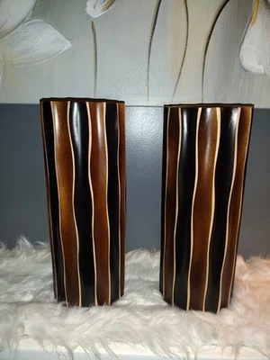 Juego de 2 jarrones vintage Ross Art Deco Foto 1 de 4