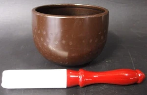 or2547 JAPANESE BUDDHIST SINGING BOWL ORIN GONG 4 inch / 10.3 cm Width VINTAGE - Picture 1 of 16