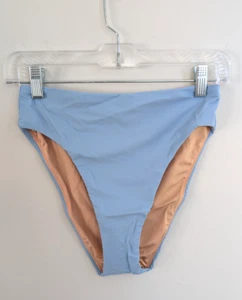 J.Crew Smooth High-Rise, High Leg Classic Bikini Bottom Sky Blue SZ  Small NWT - Picture 1 of 17