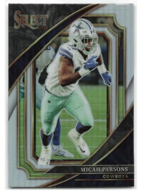 Micah Parsons 2022 Panini Select Field Level Silver SSP #302-DAL - Image 1 of 2