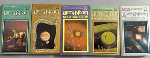 Larry Niven Science Fiction Sci-fi Book Lot 70s 80s Paperback Ringworld Space - Picture 1 of 12