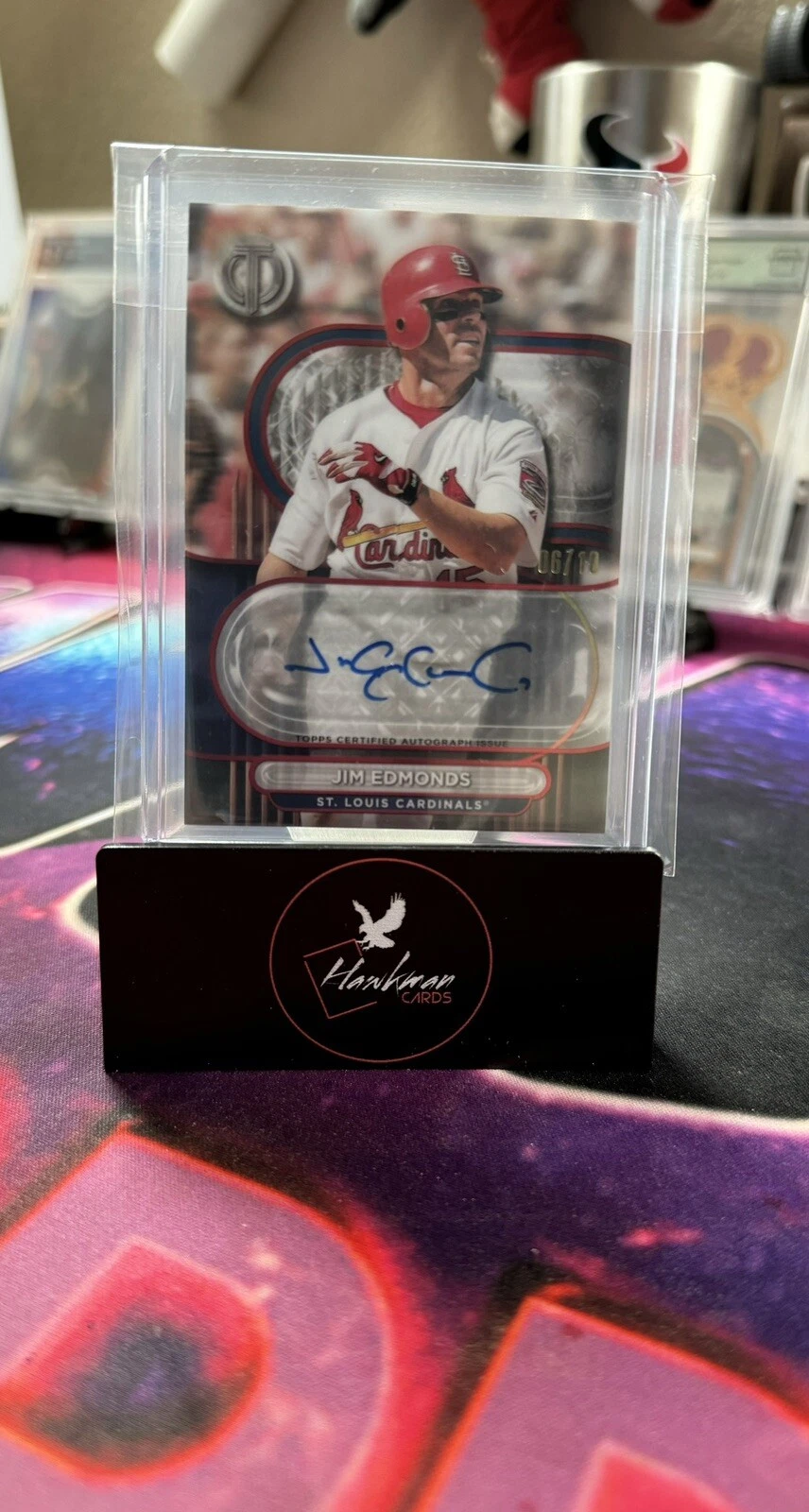 2024 Topps Tribute - Tribute Autographs Red Jim Edmonds /10 STL Cardinals🔥