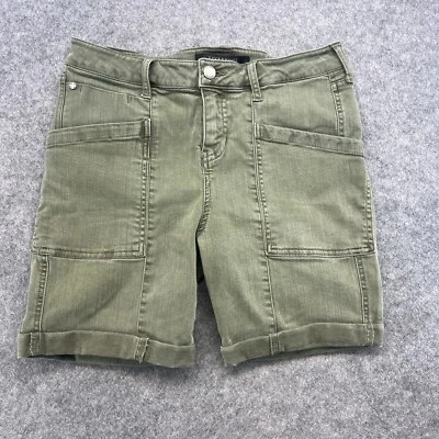 Pantalones Cortos Liverpool The Cargo Para Mujer 6/28 Verde Elastizados Puños Informales Exterior Foto 1 de 4