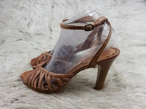 DOLLHOUSE Brown Casual Heels Strappy Size 8.5 - Picture 1 of 6