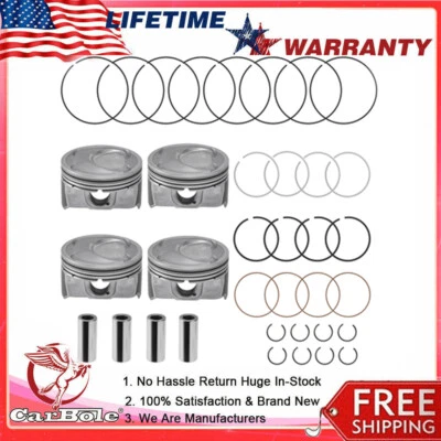 Kit de anillos de pistón de motor de 2,4 L aptos para Hyundai Sonata Kia Sorento Optima 2011-13 Foto 1 de 4