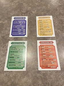 Juego de piezas de repuesto Giros y vueltas Game of Life - Juego de 4 cartas de referencia Lifepod - Imagen 1 de 1