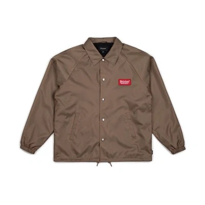 BRIXTON PALMER WINDBREAKER COACH JACKET KHAKI - Image 1 of 4