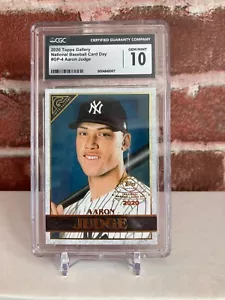 Aaron Judge 2020 Topps Gallery National Baseball Card Day CGC 10 Yankees - Picture 1 of 1