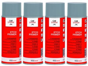 4 latas de spray 400 ml CS Etch Primer imprimación aluminio pintura coche ¡punto de pintura! - Imagen 1 de 1