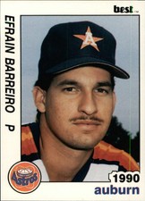 1990 Auburn Astros Best Efrain Barreiro Rio Piedras Puerto Rico PR Baseball Card