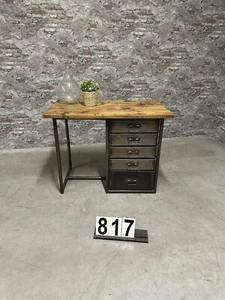 nr.817 Industriell retro vintage Buro | Tisch | Kommode | Werkbank - Bild 1 von 8