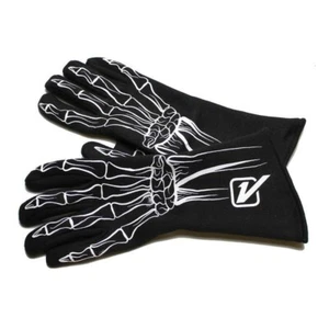 Velocita 139 Safety Driving Gloves Racing 2 Layer Skeleton SFI 5 White Small - Picture 1 of 1