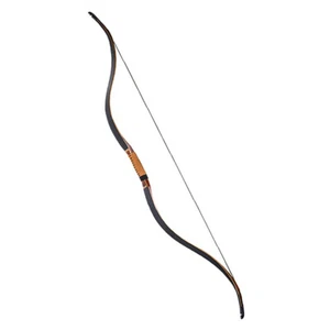 52" AF archery Traditional Black Fiber Tatar Bow Shooting Bow Recurve Bow Horse - Picture 1 of 5