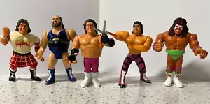 WWF Hasbro Wrestling Figures Lot x 5 WWE - Warrior, Piper Rude,Earthquake Beefer - Picture 1 of 12