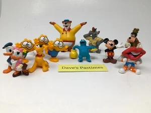 Set 12 GOOFY Disney PVC Figuren Applause Donald Mickey Garfield Krümelmonster R1 - Bild 1 von 6