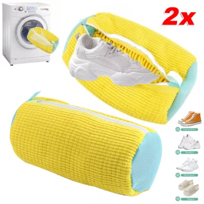 2 Stück Schuhwaschbeutel Waschbeutel Schuhe Sneaker Wäschesack Für Waschmaschine - Bild 1 von 4