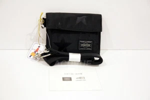 Yoshida PORTER FLAG BifoldWALLET 381-16840 BLACK JAPAN Made USA as 867-26873 - Picture 1 of 9