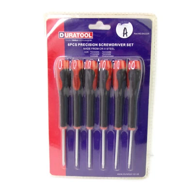 6-pc Precision Torx T5-T8 & #0 #00 Phillips Screwdriver Sets (LOT A) - Image 1 of 3