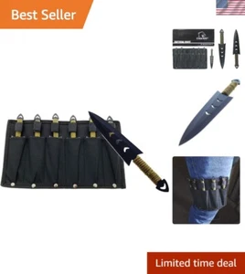 Semi-Sharp Blade Throwing Knife Set 6" - Ideal for Recreational Target Practice - Picture 1 of 8