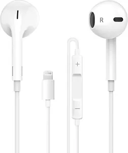 Kopfhörer für iPhone iPad Headset In-Ear Mikrofon XR X 11 12 13 14 Pro Max NEU - Bild 1 von 6