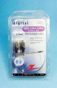 NEW ZENITH 4 Pin-4 Pin 3 ft Digital IEEE 1394 FireWire iLink Cables ZDTV116 - Picture 1 of 1