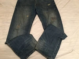 VINTAGE LEVI’S AUTHENTIC SIGNATURE DISTRESSED SALTY STRAIGHT 36x30 Very Cool - Bild 1 von 12