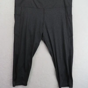 Balance Collection Leggings Womens Size 2X Black Athletic Lounge Pants Pockets - Picture 1 of 11