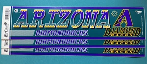 Arizona DIAMONDBACKS VINYL Bumper Sticker MLB  Wincraft LICENSED MADE IN U.S.A. - Picture 1 of 3