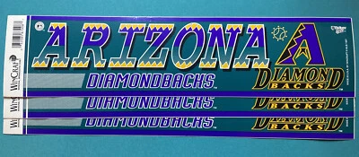 Arizona DIAMONDBACKS VINYL Bumper Sticker MLB  Wincraft LICENSED MADE IN U.S.A. - Image 1 of 3