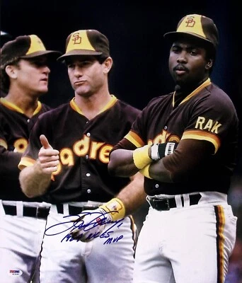 Steve Garvey Signed Padres 1984 World Series 16x20 Photo PSA/DNA COA Damaged - Image 1 of 4