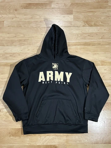 Army West Point Hoodie Men's Black Sweatshirt Hooded size Medium Cover