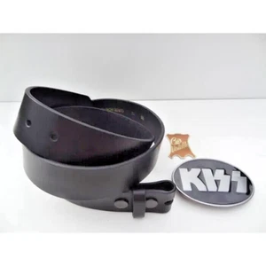 KISS MUSIC ROCK BOUCLE CEINTURE CUIR AU CHOIX - Picture 1 of 5