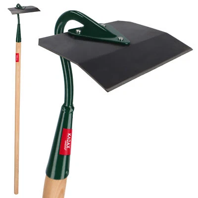 KADAX Hacke, Gartenhacke aus Metall, Unkrauthacke mit Stiel aus Holz, 16cm - Bild 1 von 4