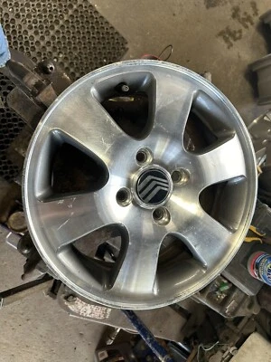 1997 1998 1999 2000  FORD MERCURY MYSTIQUE 15" Aluminum Wheel Rim W/Cap - Image 1 of 4