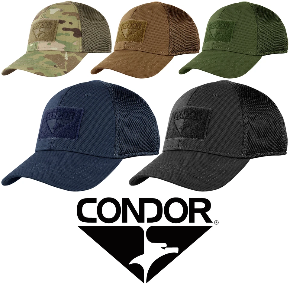 Condor 161140 Flex Hook Loop Patch Hiking Hunting Operator Tactical Mesh Cap Hat - Image 1 of 3