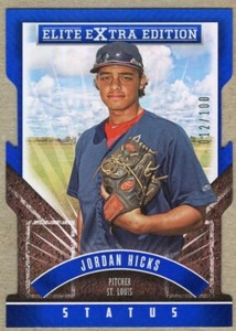 JORDAN HICKS - 2015 PANINI ELITE EXTRA EDITION STATUS DIE-CUT RC /100