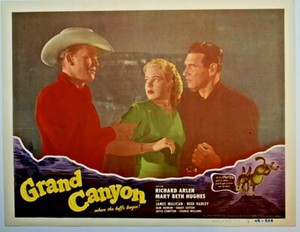 1949 Grand Canyon, Richard Arlen, Mary Beth Hughes, Vtg Lobby Card, western