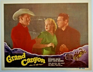 1949 Grand Canyon, Richard Arlen, Mary Beth Hughes, Vintage Lobby Card, Western - Bild 1 von 1