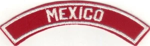 BOY SCOUT MEXICO USA/ABR RED & WHITE HALF STRIP 1/2 RW - Picture 1 of 1