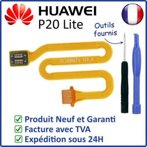 NAPPE INTERNE DE CONNEXION DU LECTEUR D'EMPREINTES DU HUAWEI P20 LITE + OUTILS - Photo 1 sur 4