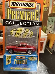 MATCHBOX World Class PREMIERE STREET MACHINES COLLECTION '68 MUSTANG COBRA JET - Picture 1 of 9