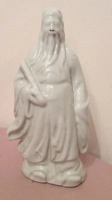 antigua gruesa hecha a mano dios chino porcelana cerámica celadón estatua escultura  Foto 1 de 4