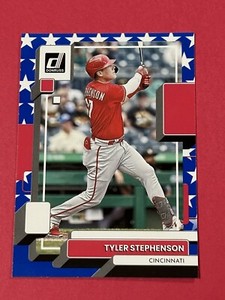 2022 Panini Donruss Tyler Stephenson Independence Day #218 Cincinnati Reds