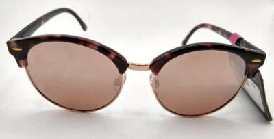 Gafas de sol Foster Grant para mujer rosa espejo marrón tortuga NUEVO MaxBlock EE. UU. 20 02 Foto 1 de 3