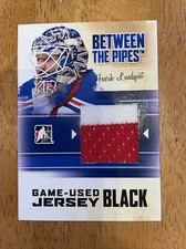 henrik lundqvist 2010-11 ITG  Between The Pipes Game-used Jersey Black HOF
