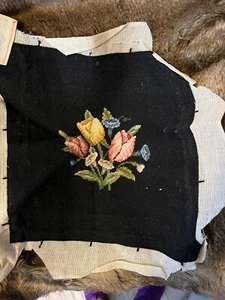 Beautiful Needlework Chair Covers, Framed Pictures EUC - Picture 1 of 3